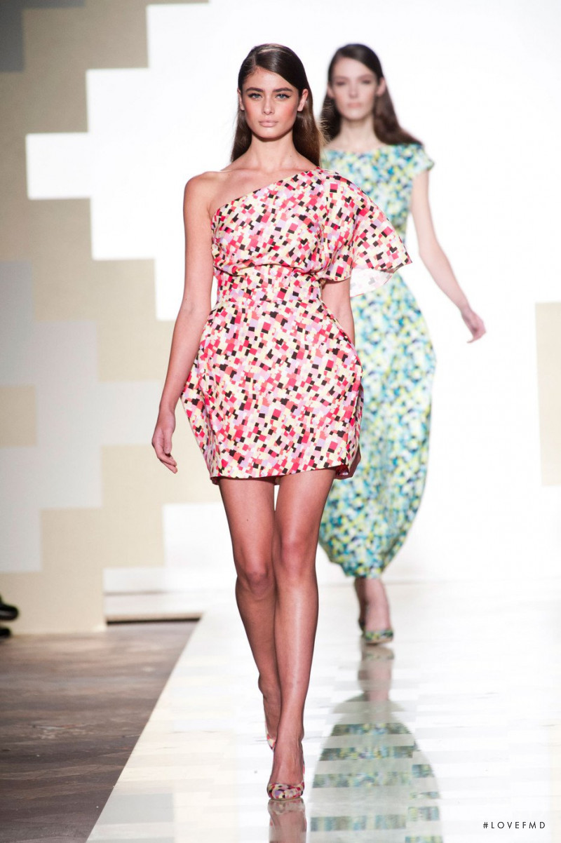 Taylor Hill featured in  the Mila Schön fashion show for Spring/Summer 2013