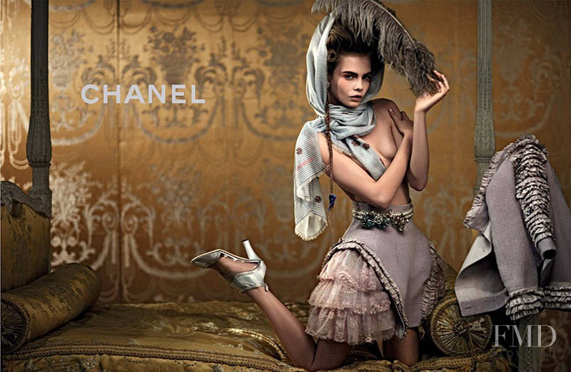 Cara Delevingne featured in  the Chanel advertisement for Resort 2013