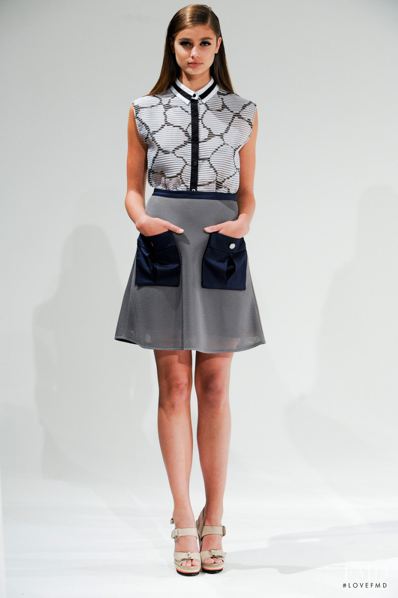 Taylor Hill featured in  the Ostwald Helgason fashion show for Spring/Summer 2013