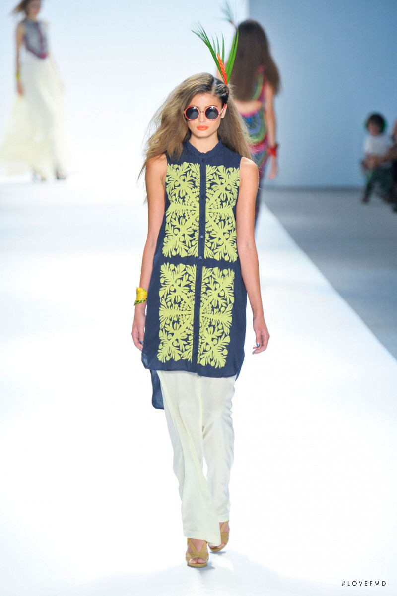 Taylor Hill featured in  the Mara Hoffman fashion show for Spring/Summer 2013