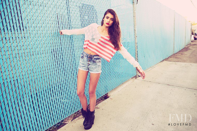 Taylor Hill featured in  the Planet Blue Foxxy Lady lookbook for Spring/Summer 2012