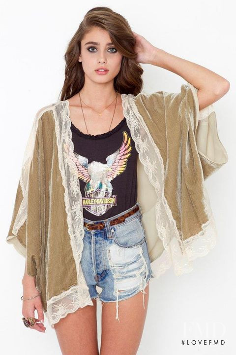 Taylor Hill featured in  the Nasty Gal catalogue for Spring/Summer 2012