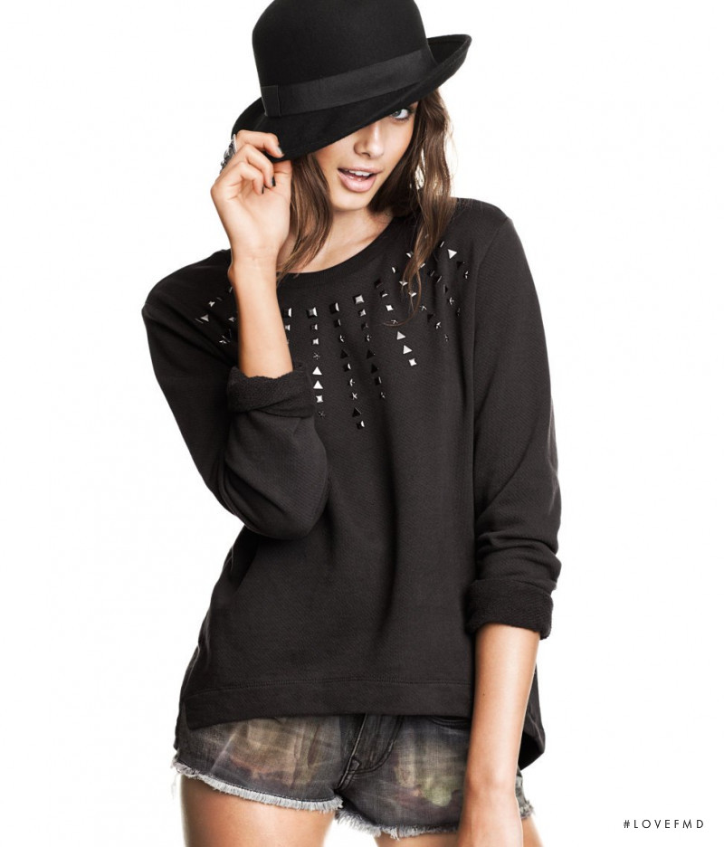 Taylor Hill featured in  the H&M catalogue for Pre-Fall 2012