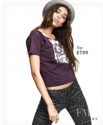 Taylor Hill featured in  the H&M catalogue for Pre-Fall 2012