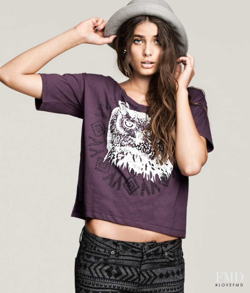Taylor Hill featured in  the H&M catalogue for Pre-Fall 2012