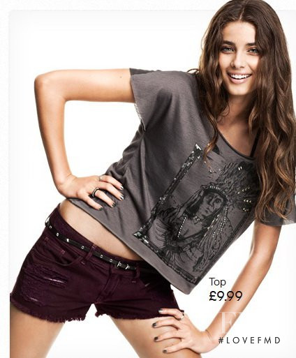 Taylor Hill featured in  the H&M catalogue for Pre-Fall 2012