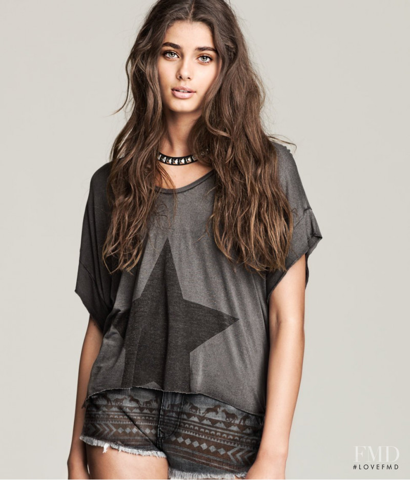 Taylor Hill featured in  the H&M catalogue for Pre-Fall 2012