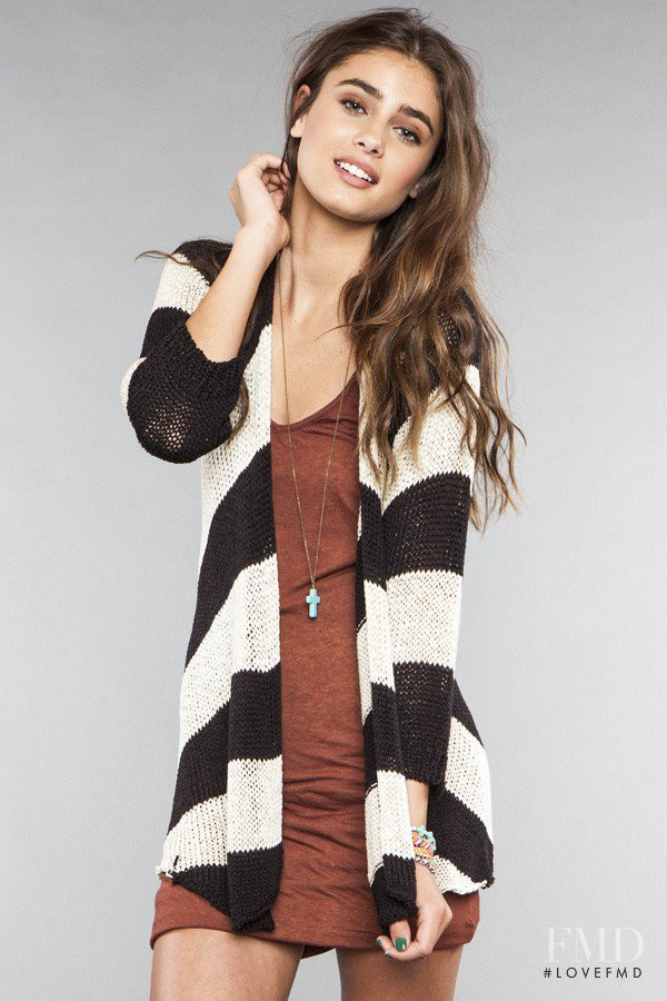 Taylor Hill featured in  the Brandy Melville catalogue for Autumn/Winter 2012