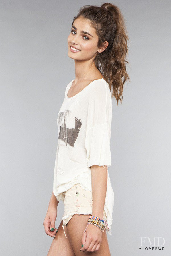 Taylor Hill featured in  the Brandy Melville catalogue for Autumn/Winter 2012