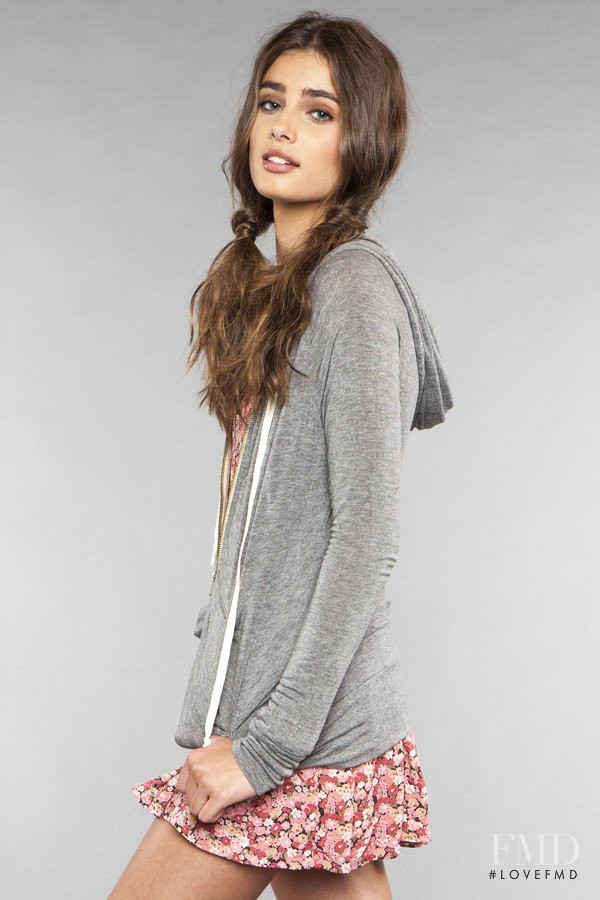 Taylor Hill featured in  the Brandy Melville catalogue for Autumn/Winter 2012