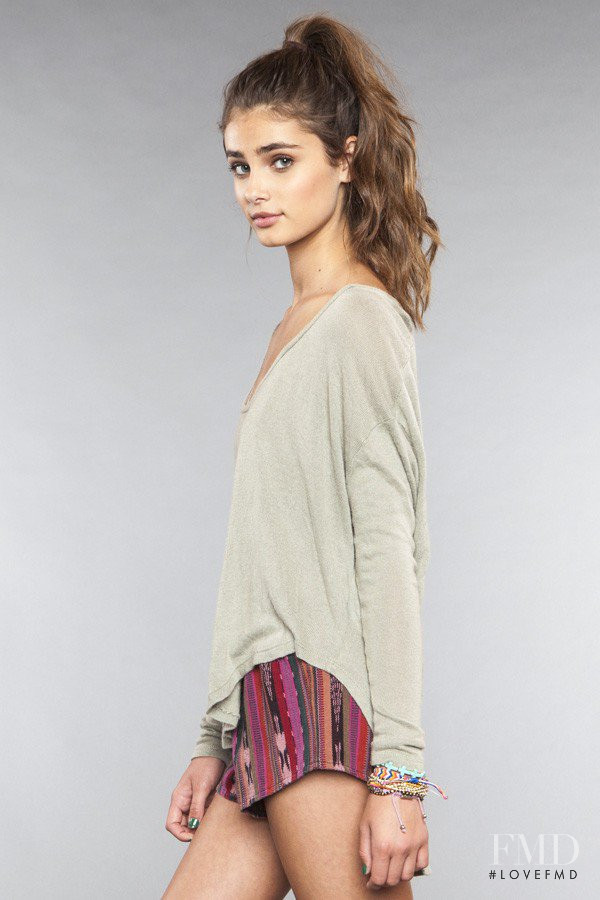 Taylor Hill featured in  the Brandy Melville catalogue for Autumn/Winter 2012