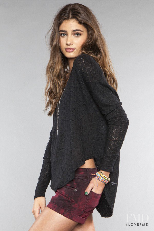 Taylor Hill featured in  the Brandy Melville catalogue for Autumn/Winter 2012