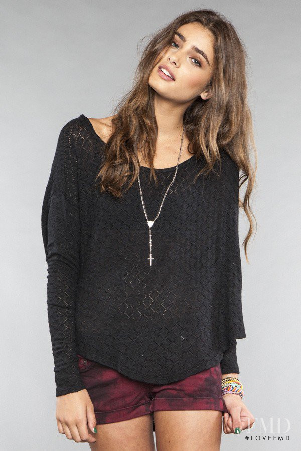 Taylor Hill featured in  the Brandy Melville catalogue for Autumn/Winter 2012