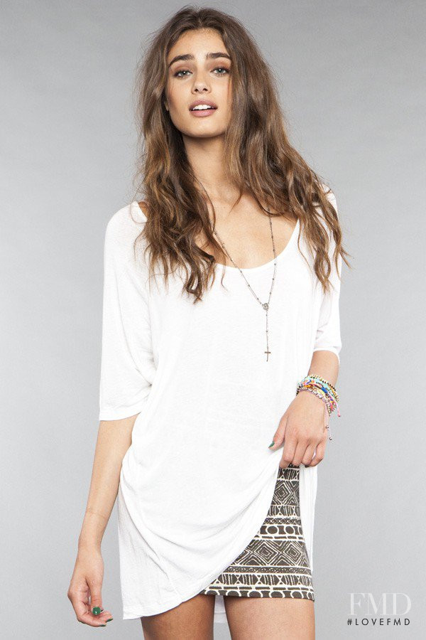 Taylor Hill featured in  the Brandy Melville catalogue for Autumn/Winter 2012