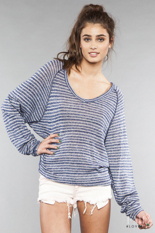 Taylor Hill featured in  the Brandy Melville catalogue for Autumn/Winter 2012