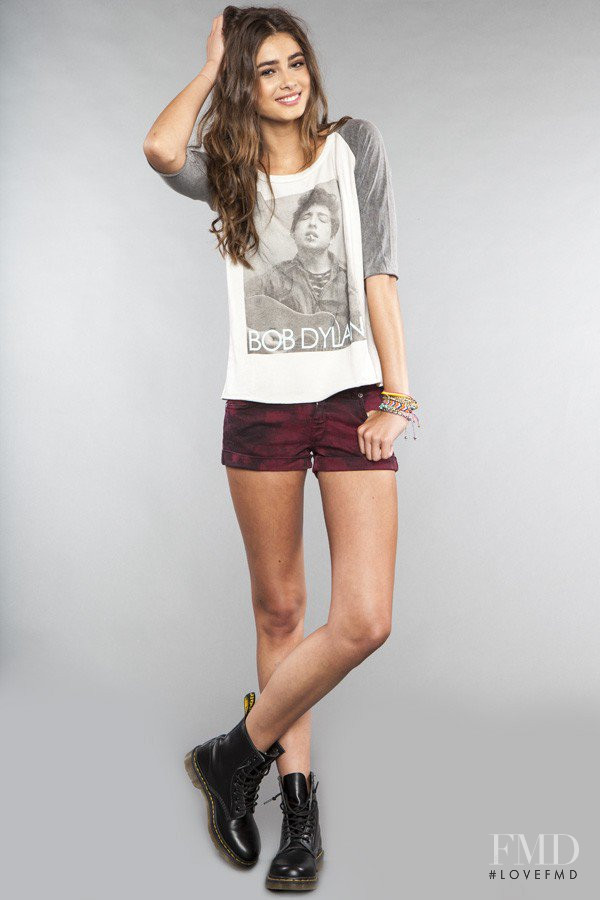 Taylor Hill featured in  the Brandy Melville catalogue for Autumn/Winter 2012