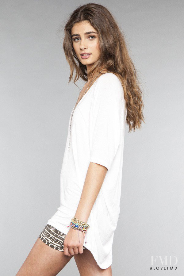 Taylor Hill featured in  the Brandy Melville catalogue for Autumn/Winter 2012