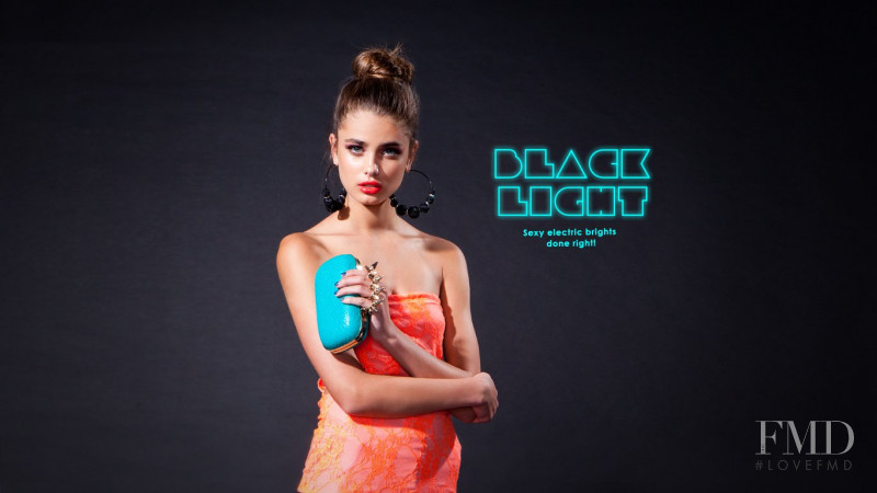 Taylor Hill featured in  the A\'Gaci Black Light lookbook for Pre-Fall 2012