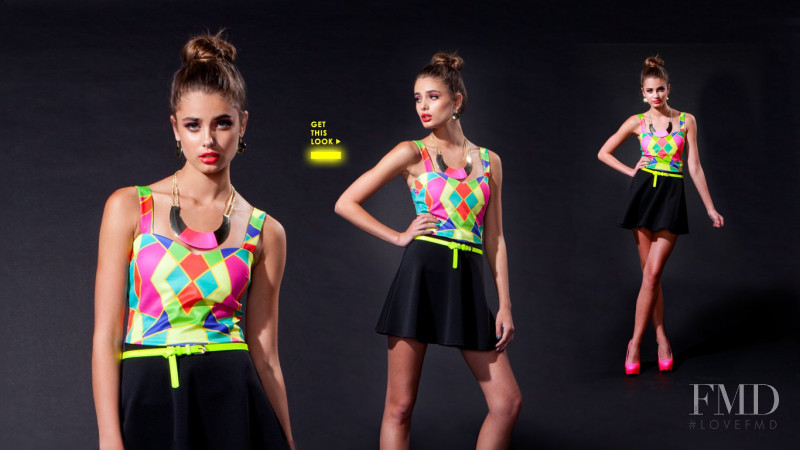 Taylor Hill featured in  the A\'Gaci Black Light lookbook for Pre-Fall 2012