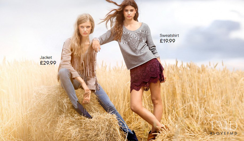 Taylor Hill featured in  the H&M catalogue for Fall 2012