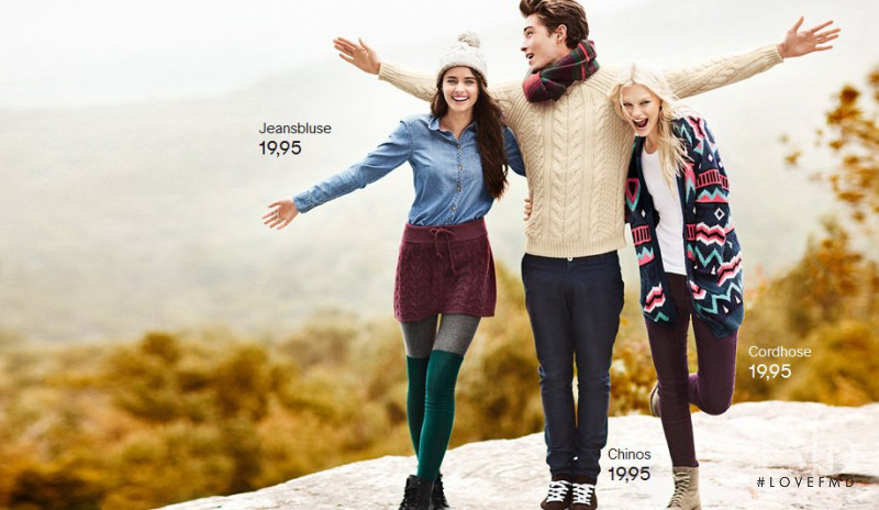 Taylor Hill featured in  the H&M catalogue for Fall 2012