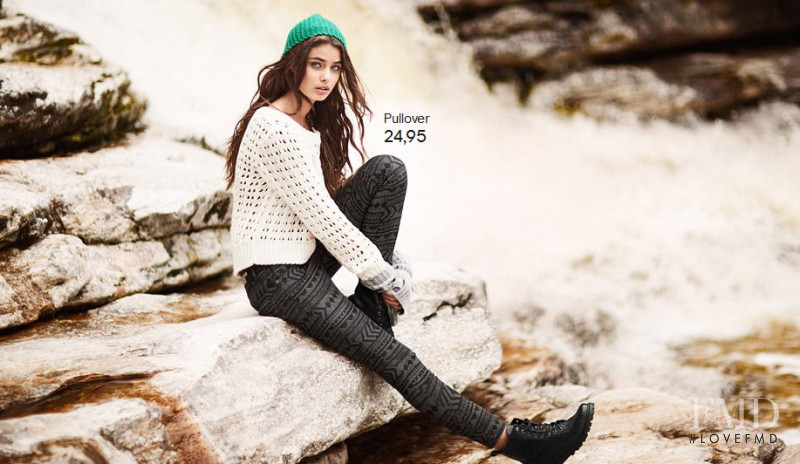 Taylor Hill featured in  the H&M catalogue for Fall 2012