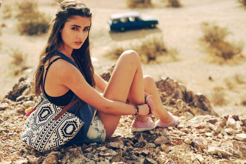 Taylor Hill featured in  the H&M Divided Road Trip advertisement for Spring/Summer 2013