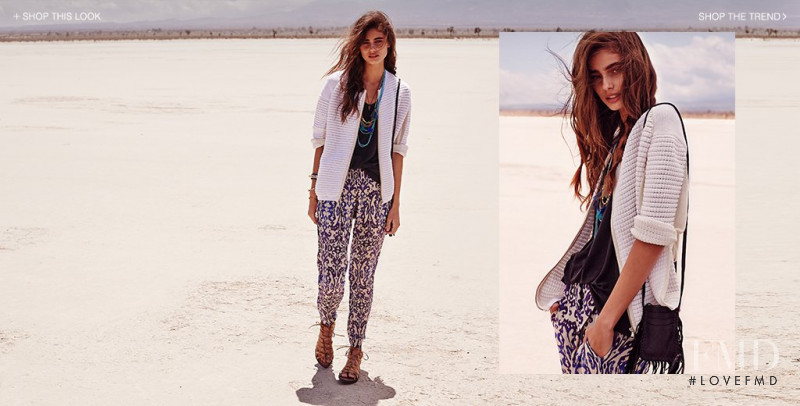 Taylor Hill featured in  the Shopbop The Global Influence lookbook for Summer 2014