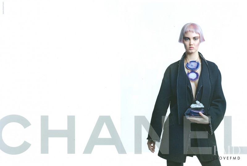 Lindsey Wixson featured in  the Chanel advertisement for Autumn/Winter 2012