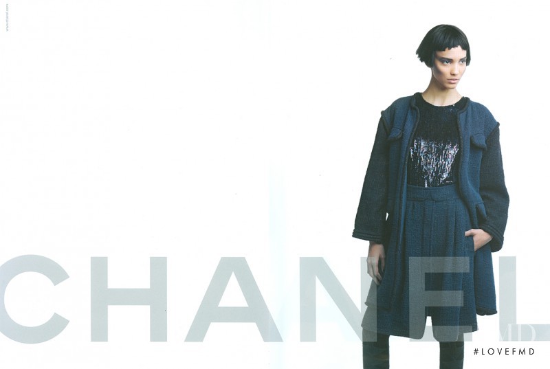 Cora Emmanuel featured in  the Chanel advertisement for Autumn/Winter 2012