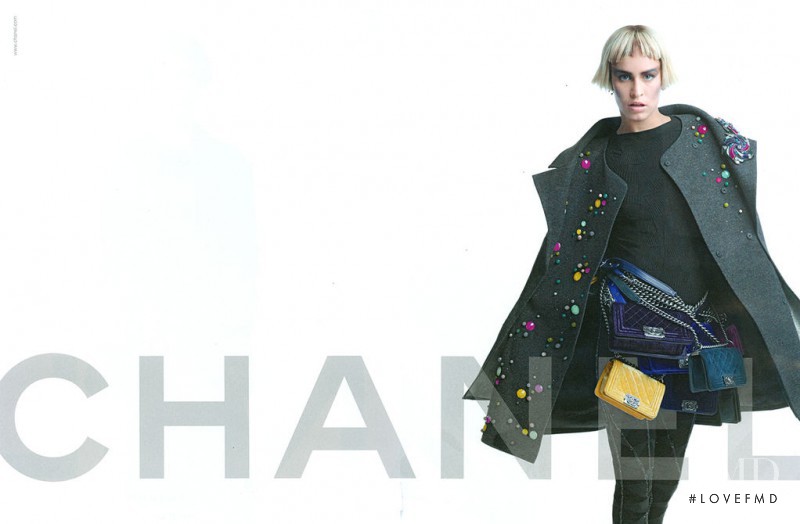 Alice Dellal featured in  the Chanel advertisement for Autumn/Winter 2012