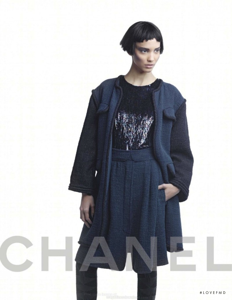 Cora Emmanuel featured in  the Chanel advertisement for Autumn/Winter 2012