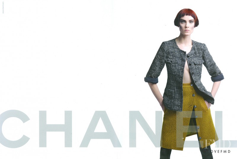 Kati Nescher featured in  the Chanel advertisement for Autumn/Winter 2012