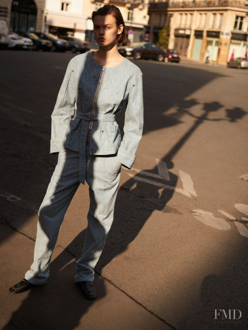 Cara Taylor featured in  the Isabel Marant lookbook for Resort 2018