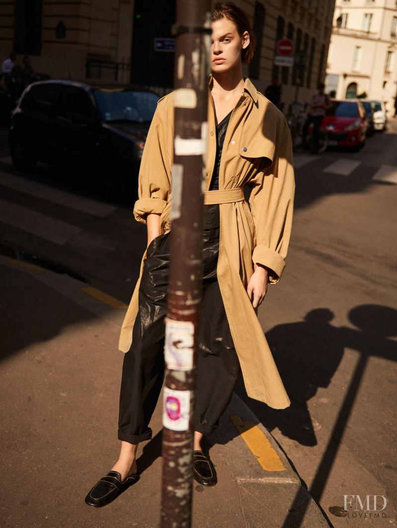 Cara Taylor featured in  the Isabel Marant lookbook for Resort 2018