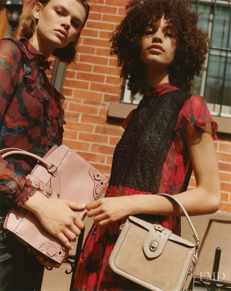 Cara Taylor featured in  the Coach Accessories advertisement for Autumn/Winter 2017