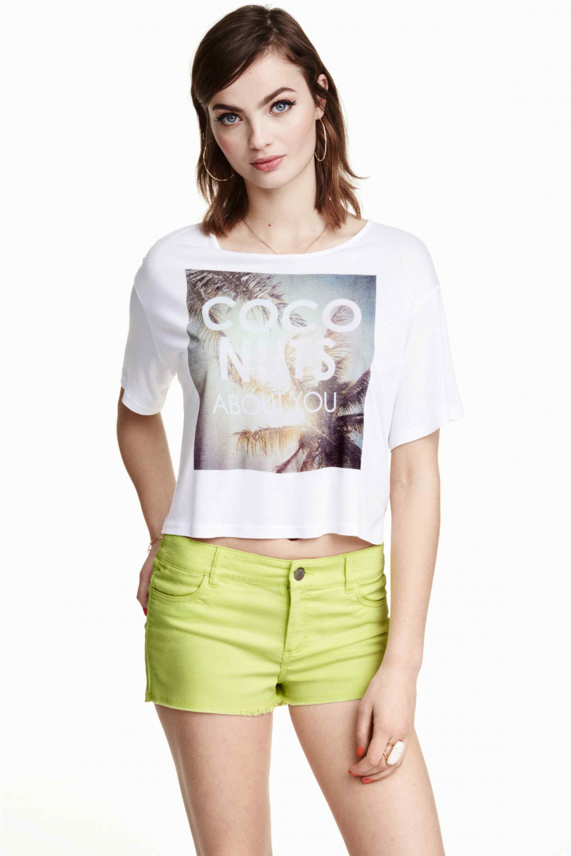 Moa Aberg featured in  the H&M catalogue for Summer 2014