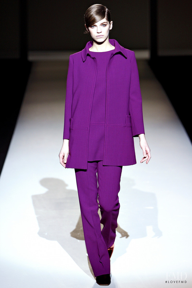 Samantha Gradoville featured in  the Alberta Ferretti fashion show for Autumn/Winter 2011