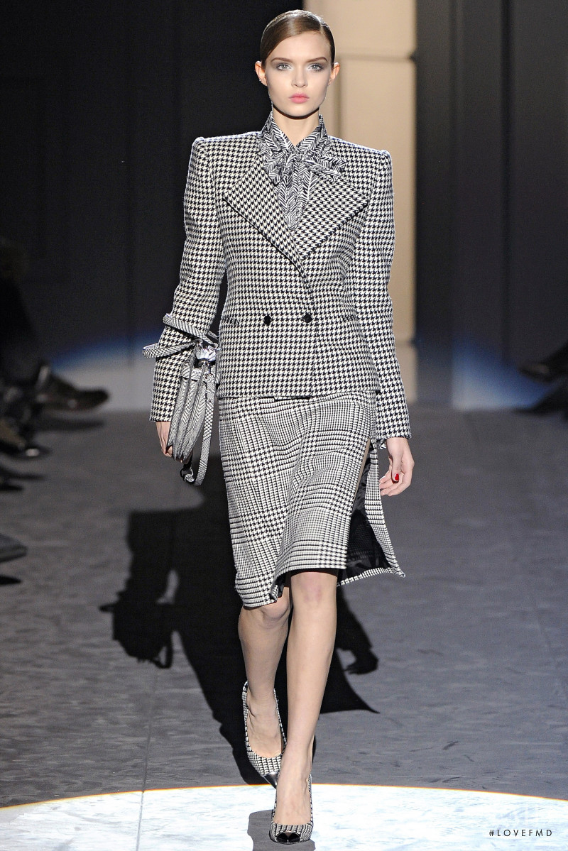 Josephine Skriver featured in  the Salvatore Ferragamo fashion show for Autumn/Winter 2011