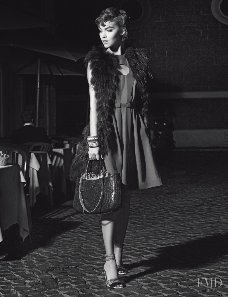 Arizona Muse featured in  the Fendi advertisement for Spring/Summer 2012