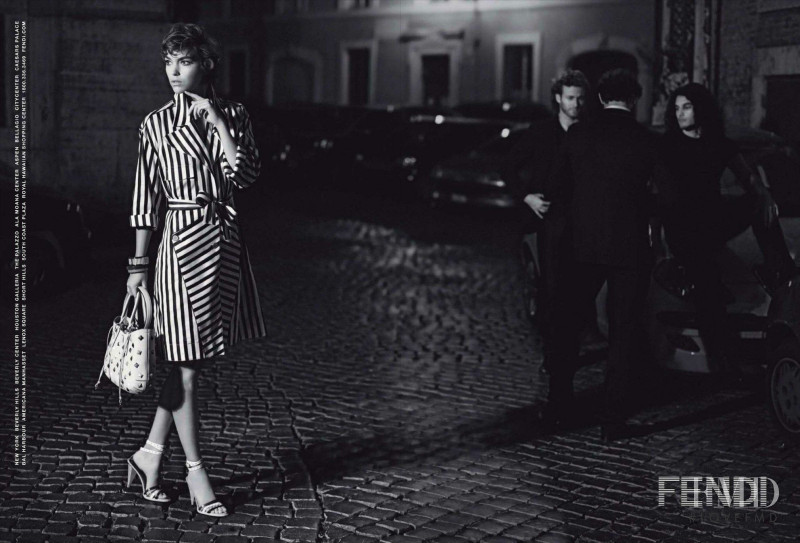 Arizona Muse featured in  the Fendi advertisement for Spring/Summer 2012