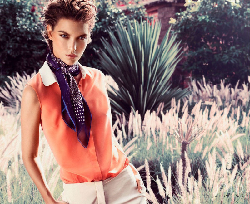 Arizona Muse featured in  the Massimo Dutti advertisement for Spring/Summer 2012