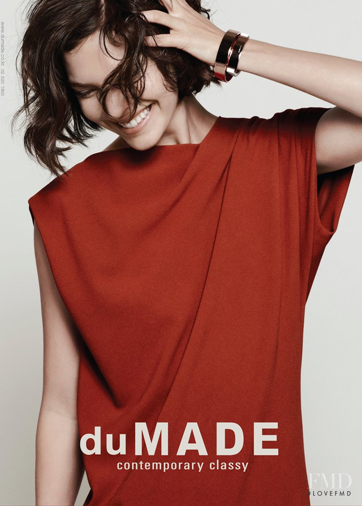 Arizona Muse featured in  the duMADE advertisement for Spring/Summer 2012