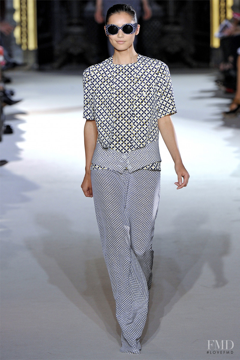 Liu Wen featured in  the Stella McCartney fashion show for Spring/Summer 2012