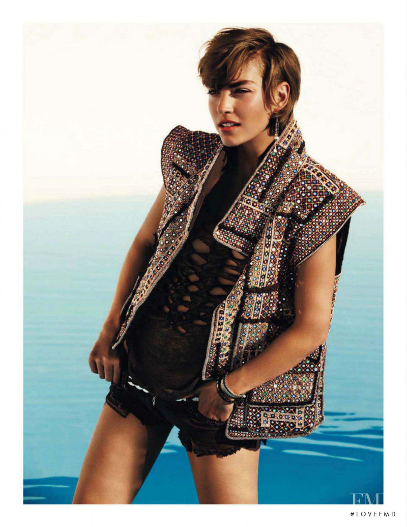 Arizona Muse featured in  the Isabel Marant advertisement for Spring/Summer 2012