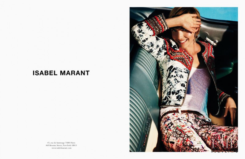 Arizona Muse featured in  the Isabel Marant advertisement for Spring/Summer 2012