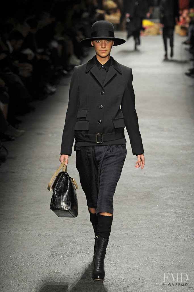 Arizona Muse featured in  the Trussardi fashion show for Autumn/Winter 2012