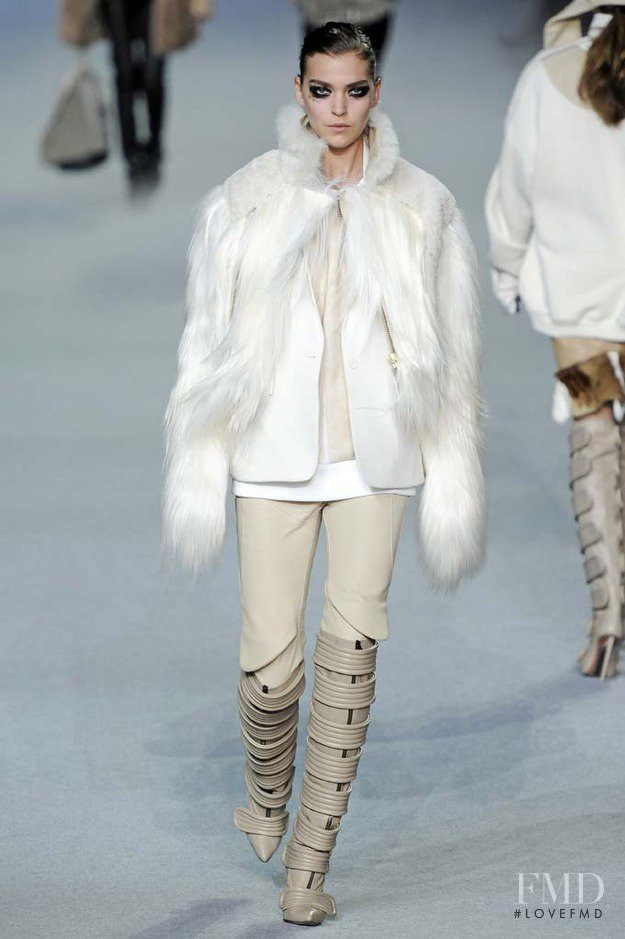 Arizona Muse featured in  the Yeezy fashion show for Autumn/Winter 2012