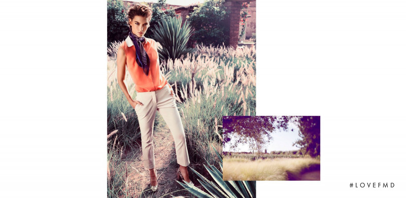 Arizona Muse featured in  the Massimo Dutti lookbook for Spring/Summer 2012