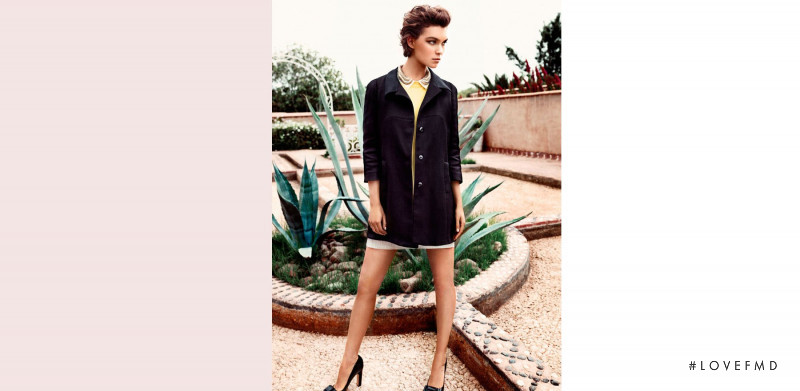 Arizona Muse featured in  the Massimo Dutti lookbook for Spring/Summer 2012